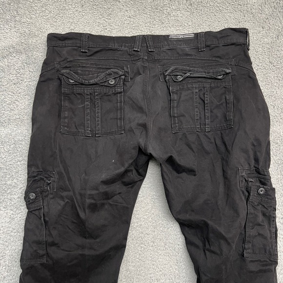 Jordan Craig Cargo Pants Mens 44x32 Black Utility Outdoor Workwear Casual - Picture 3 of 9